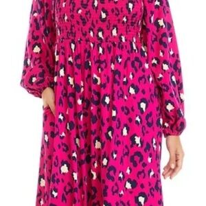 Crown & Ivy Pink and navy dress